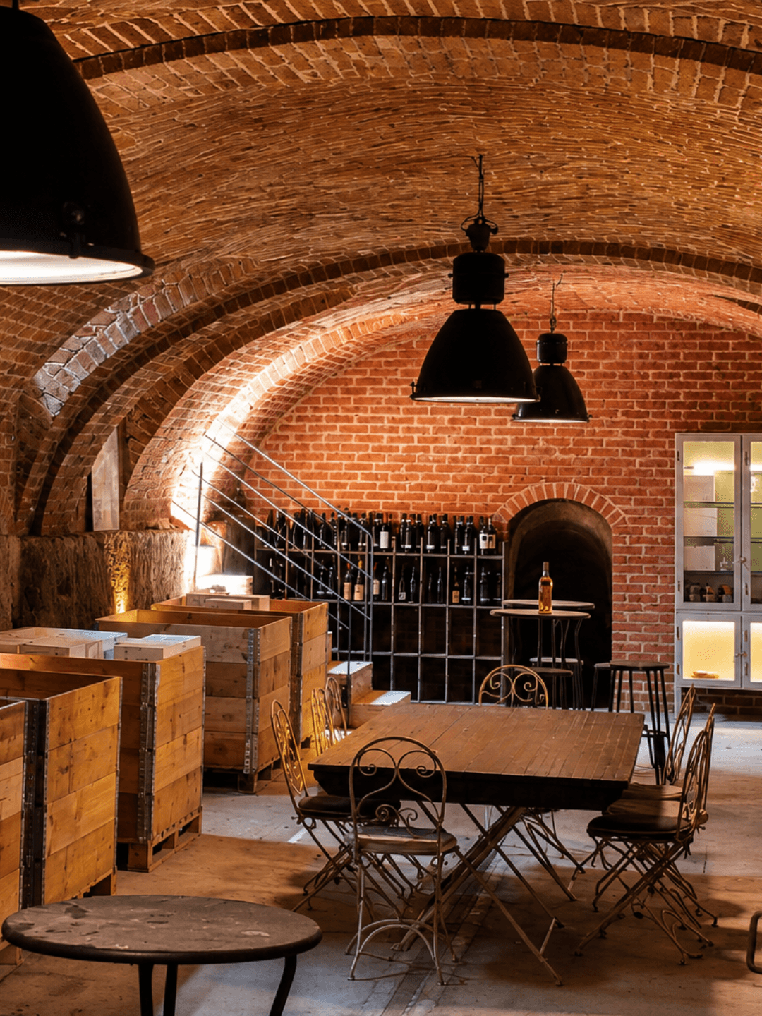 Cantina storica con volta in mattoni