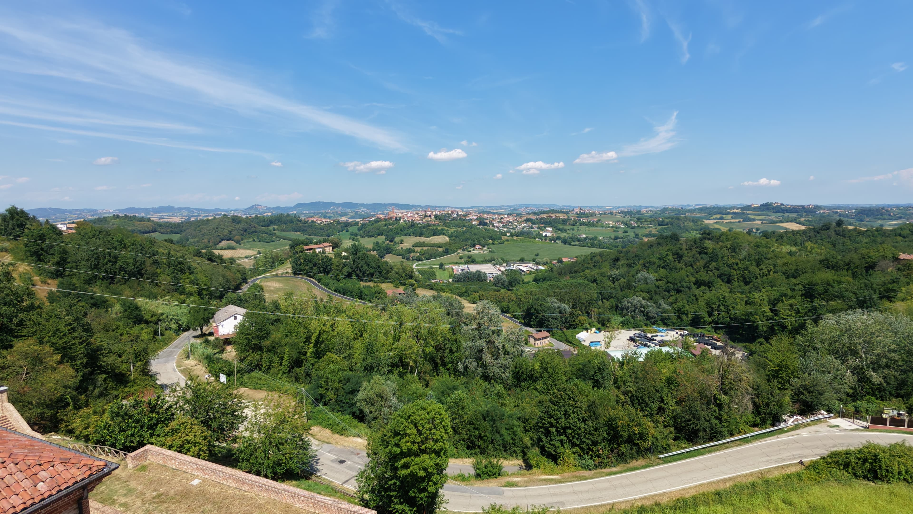 Vista sul borgo del Monferrato