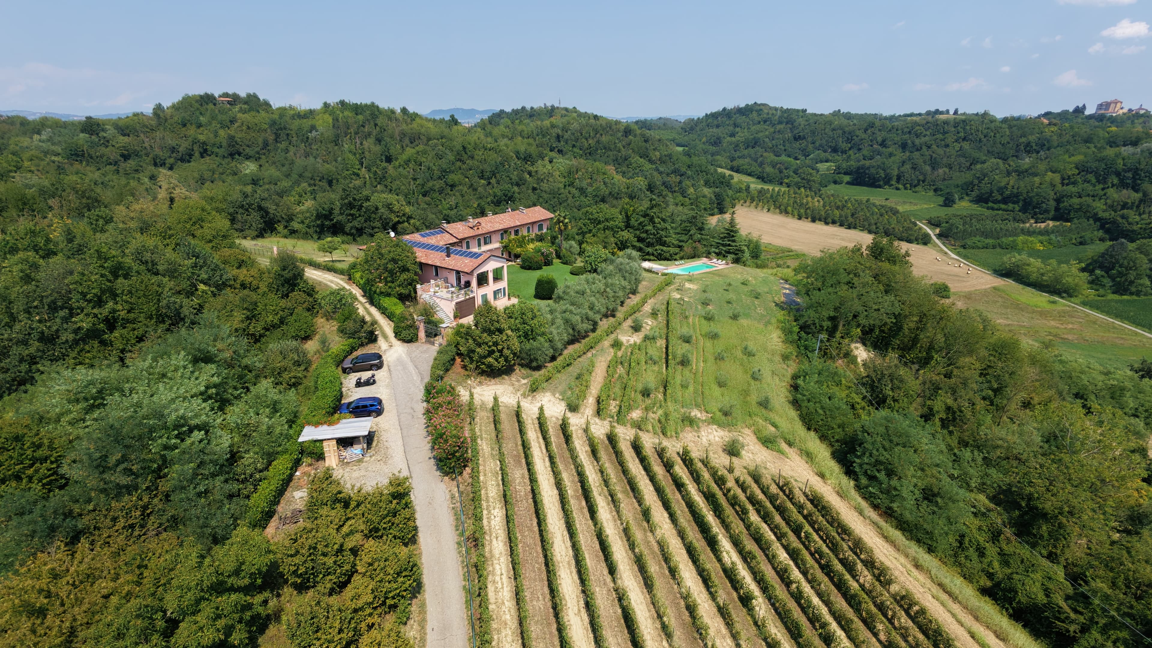 Villa con piscina panoramica
